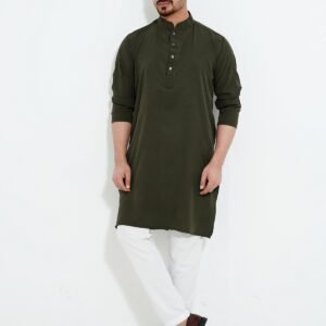 Greren Microstitch Solid Panjabi