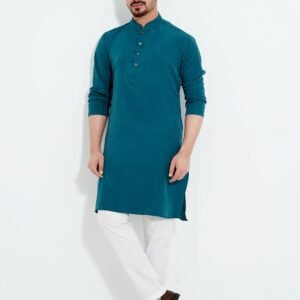 premium See Green Panjabi